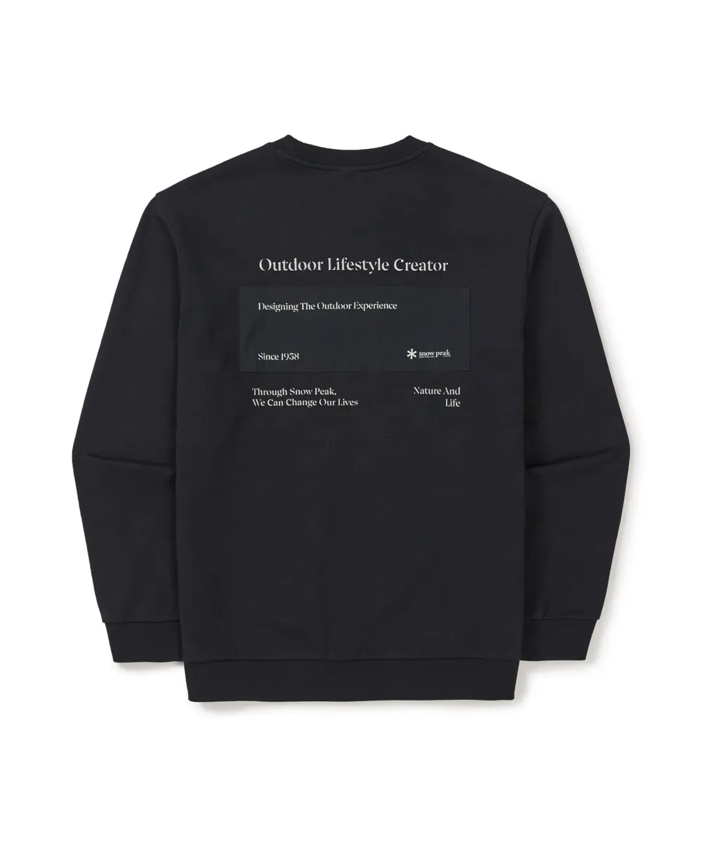 韓國 Snowpeak Land Lettering Woven Patch Sweatshirt【SN094】