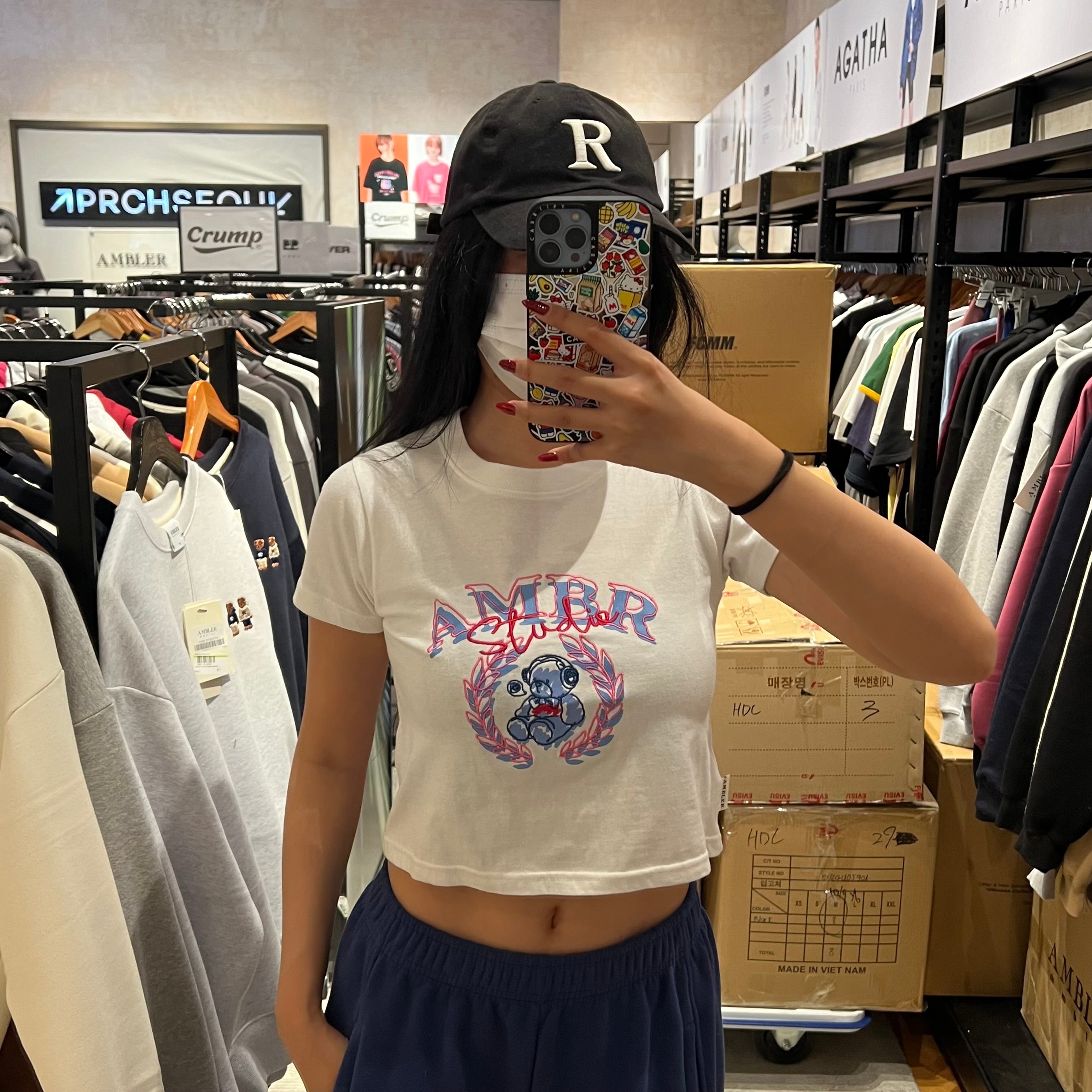 韓國 Ambler Day Dream Crop Short Sleeve T-Shirt【AR007】 - STT Mall HK 靚太網購