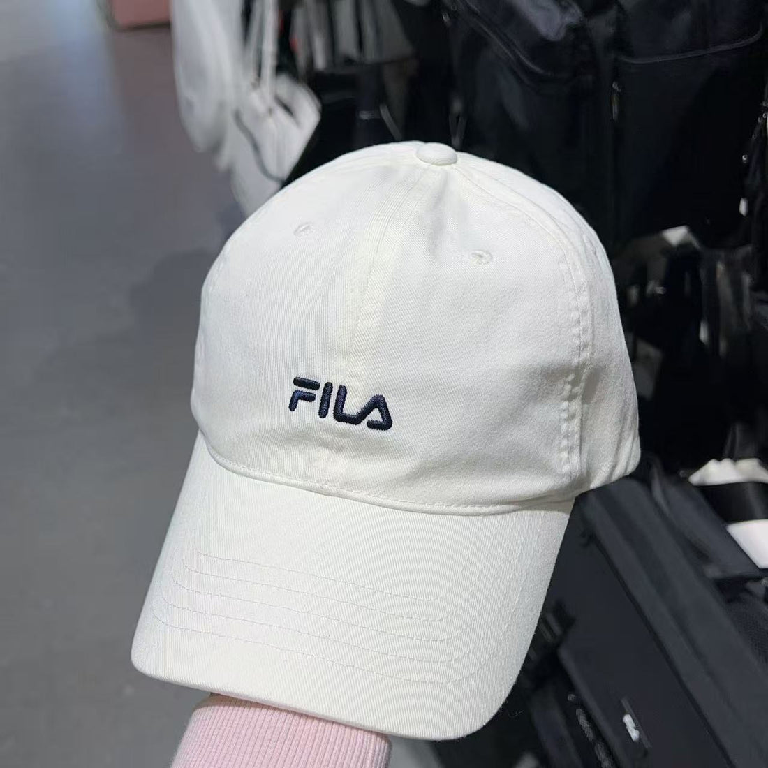 韓國 FILA Linear Logo Ball Cap【FA097】