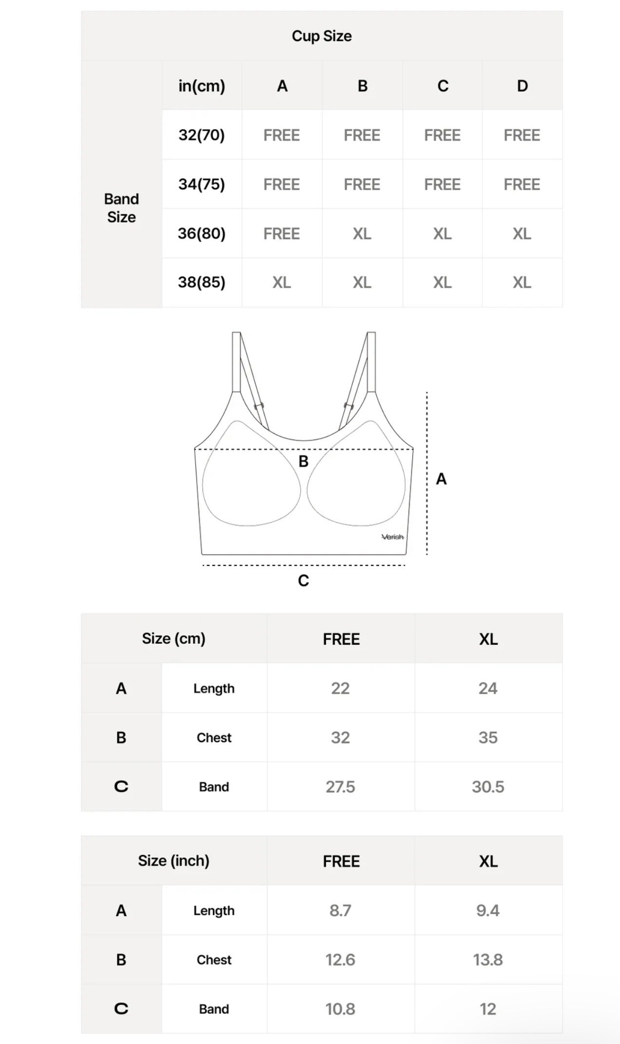 新產品 | 韓國 Verish All Cover Bra【SE336】