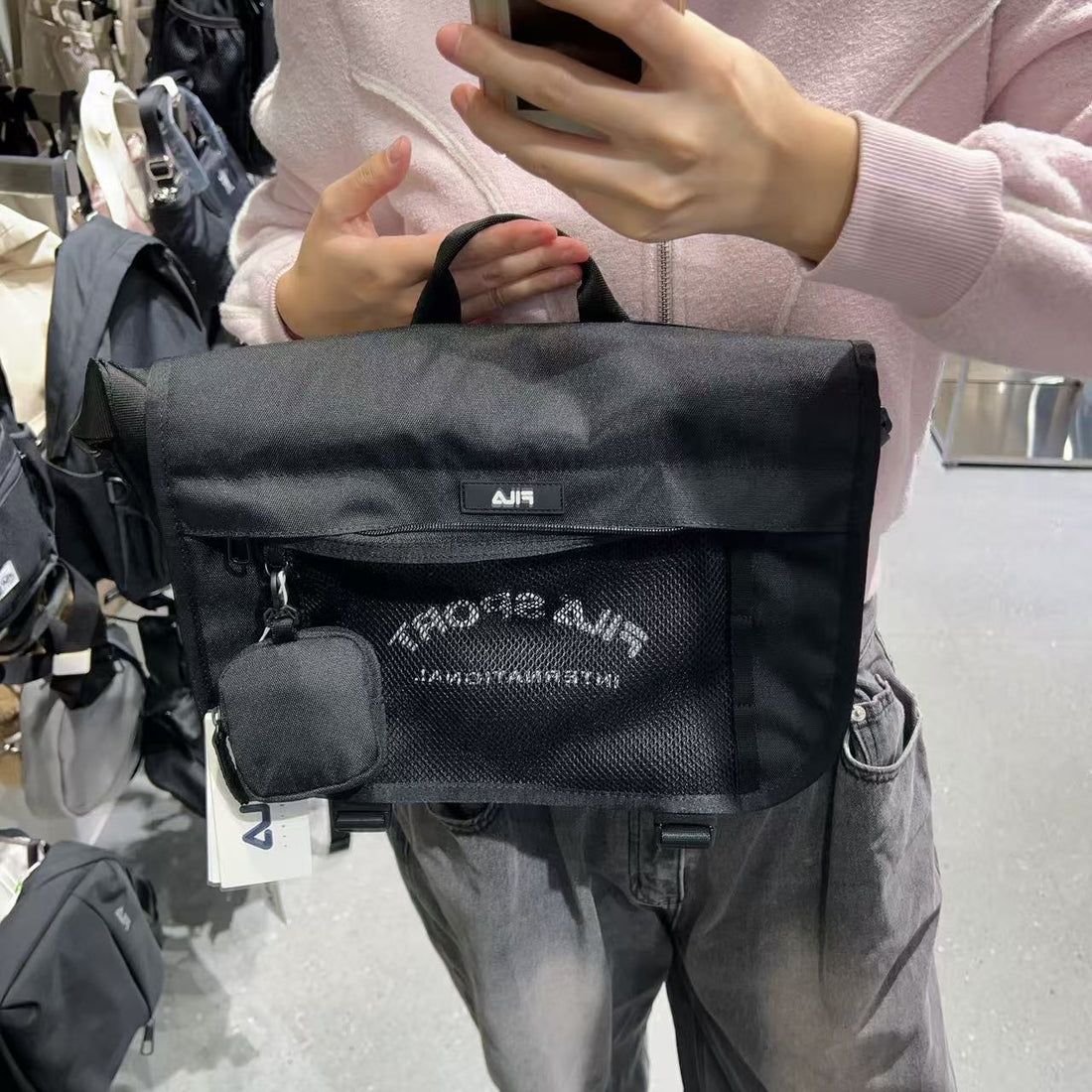 韓國 FILA Signature Small Messenger Bag【FA102】