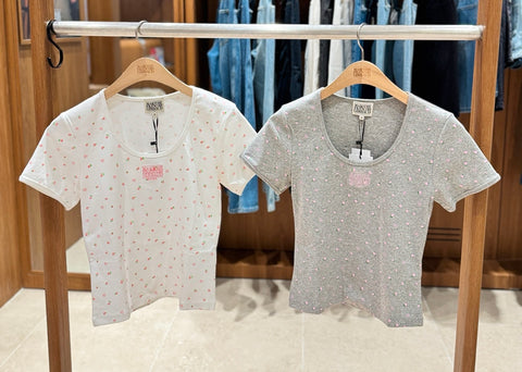 韓國 Marithe Francois Girbaud U Neck T-shirt【MF506】