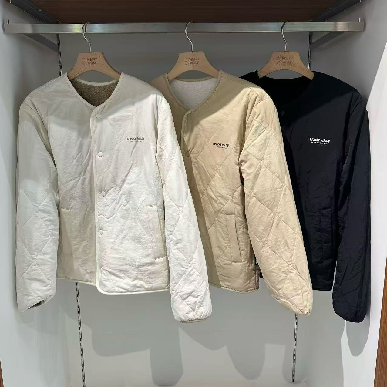 韓國 Wacky Willy Fleece Reversible Jacket【WW107】