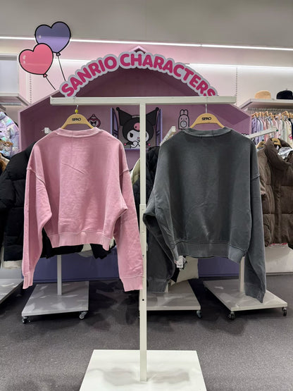 韓國 SPAO CAT Crop Sweatshirt【SP287】