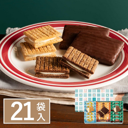 日本直送 Sugar Butter Tree Tiramisu 奶油夾心綜合禮盒 21入