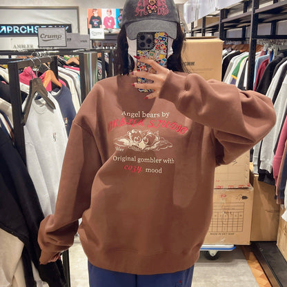 韓國 Ambler Angel Bears Sweatshirt【AR059】 - STT Mall HK 靚太網購