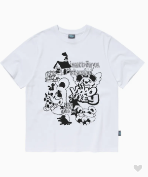 韓國 Video Jockey Mouse Friends T-Shirt【VJ036】