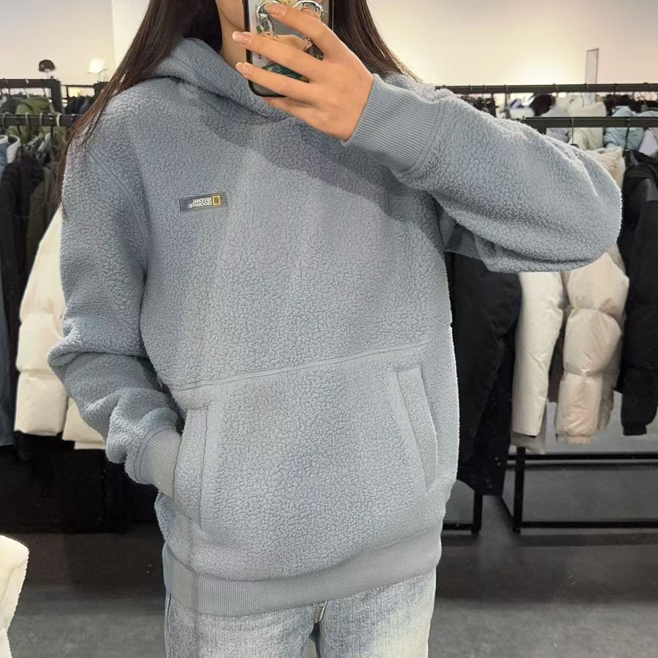 【現貨】韓國 National Geographic Wica Fleece Hoodie【NG418】