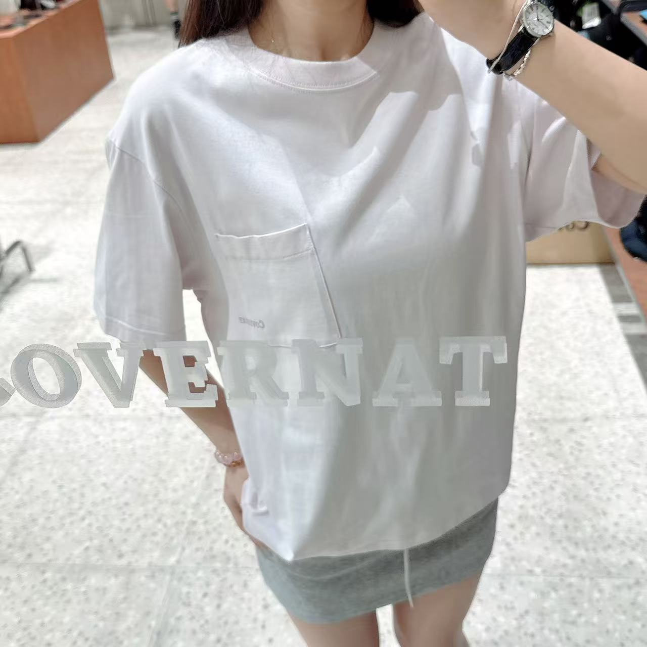 韓國 Covernat Basic Pocket T-Shirt【CO056】