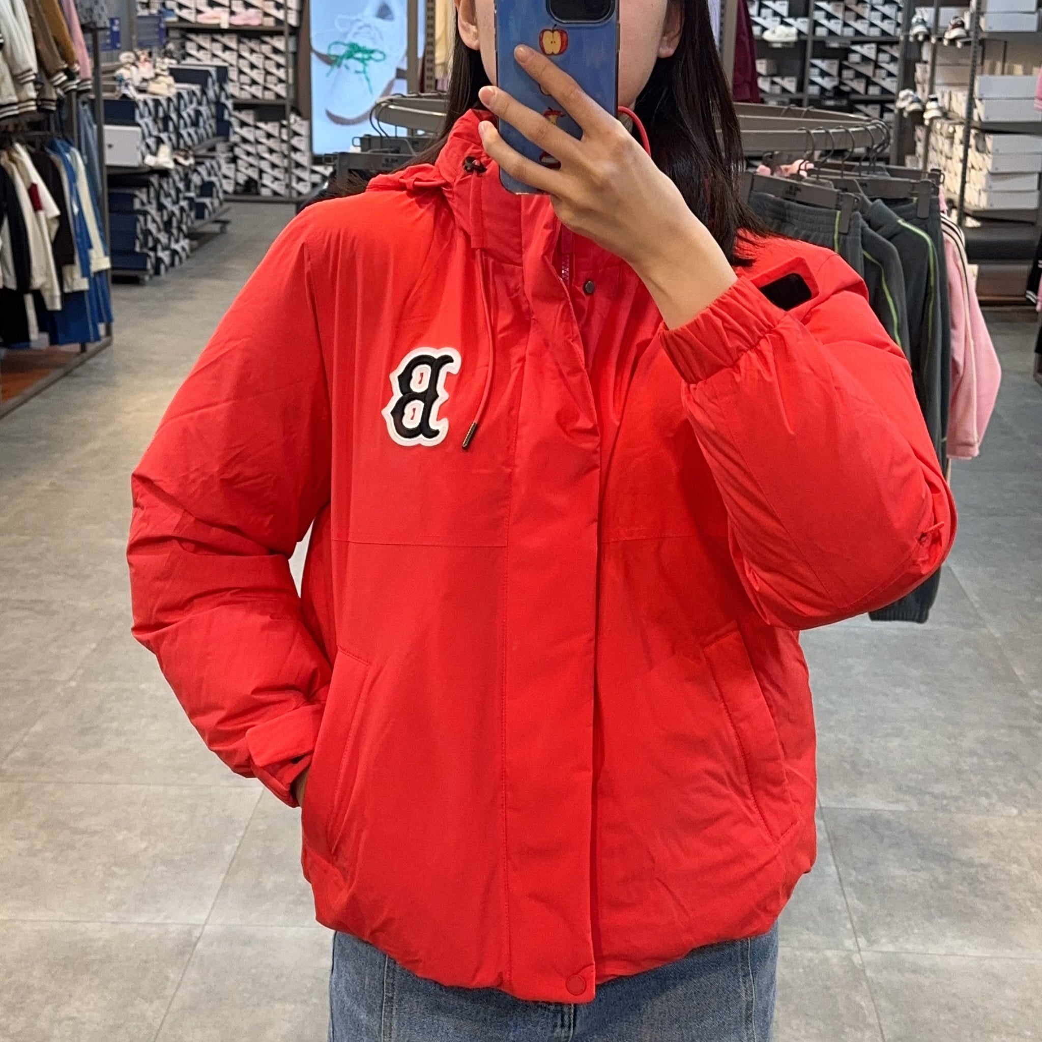 韓國 MLB Basic Mega Logo Short Padding Parka (鴨絨)【MB043】