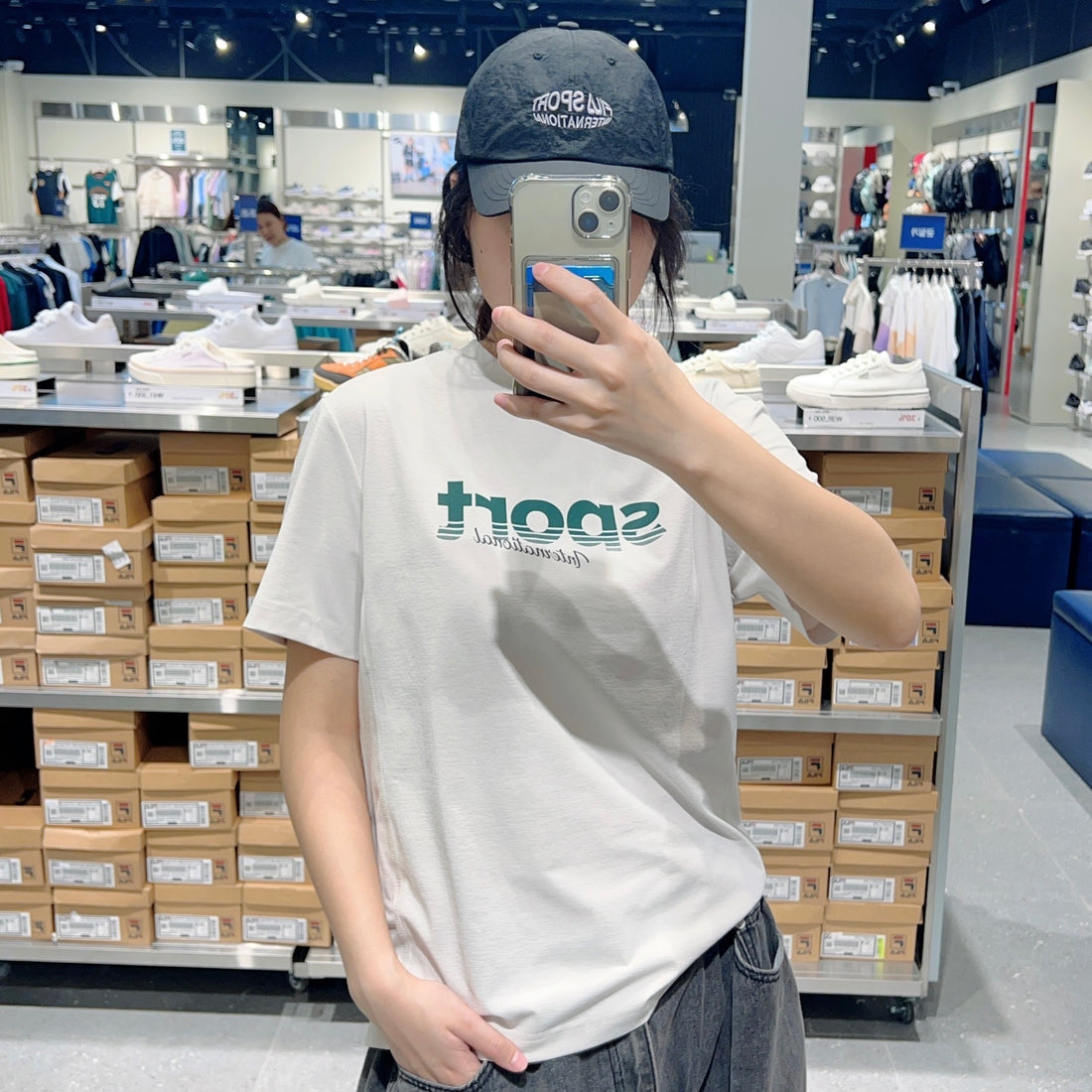 韓國 FILA Graphic Print Cut Cool T-Shirt【FA297】