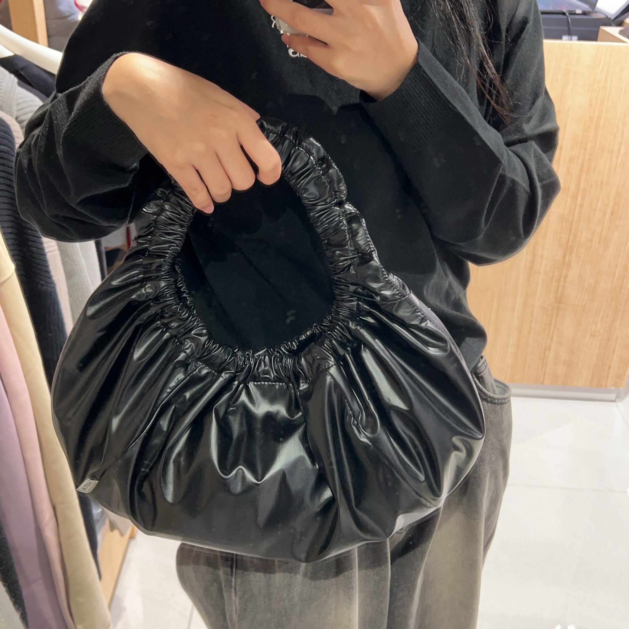 韓國 Satur Scrunchie Medium Shoulder Bag【SR158】