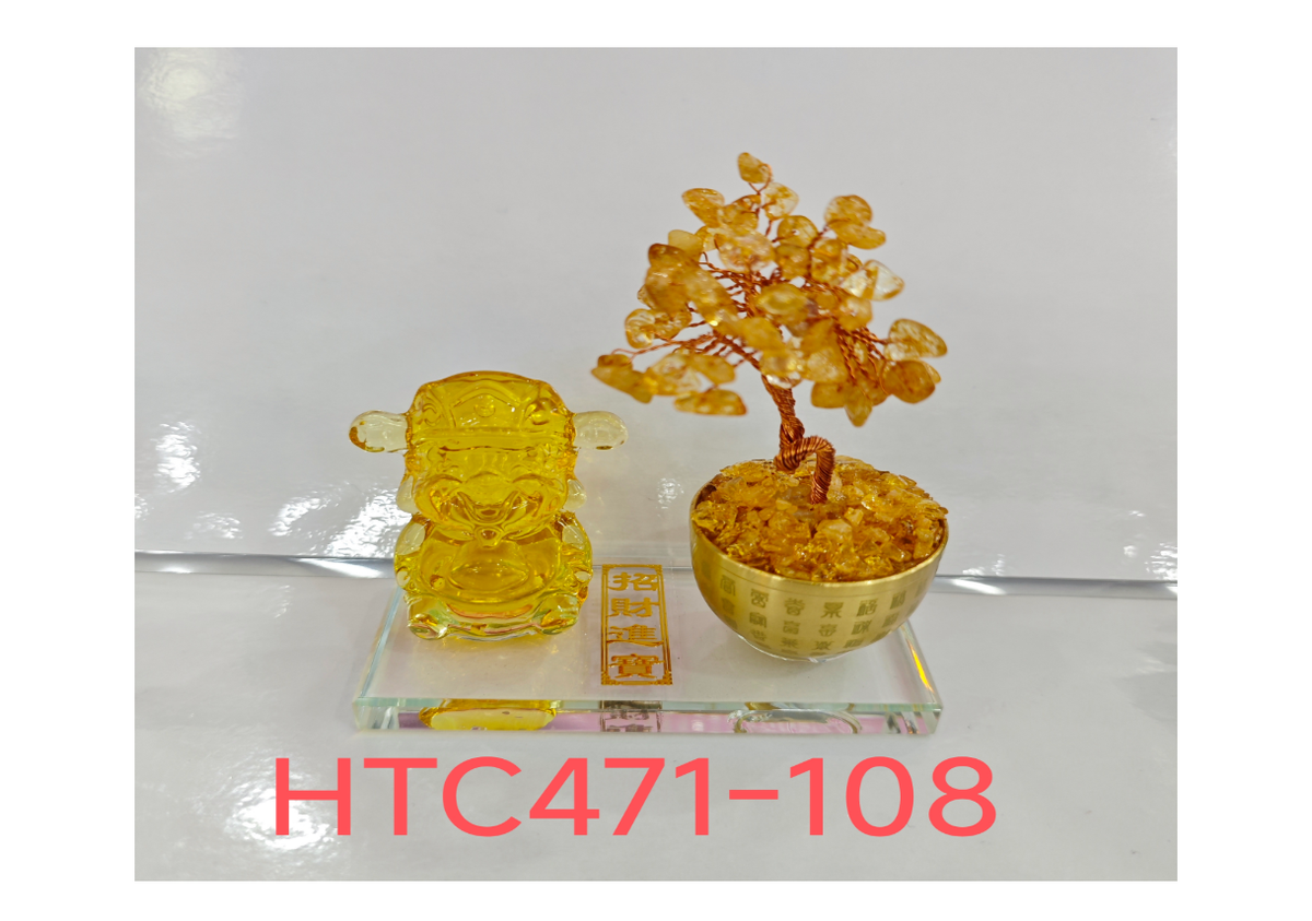 黃水晶財神擺件【SE802】