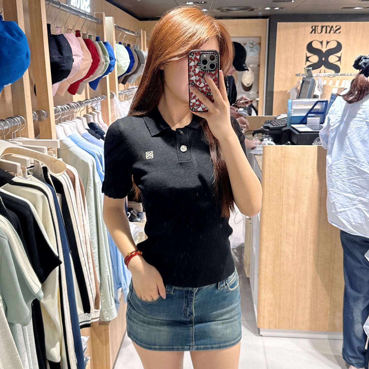 韓國 Satur Knitted Polo Shirt【SR117】