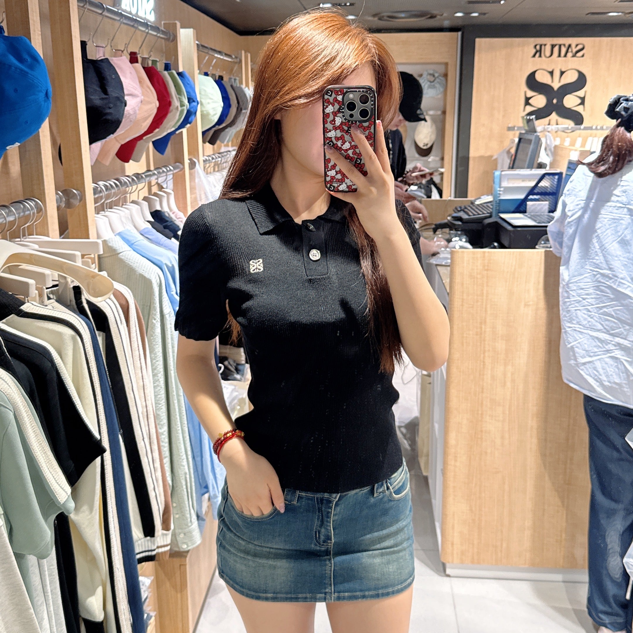 韓國 Satur Knitted Polo Shirt【SR117】
