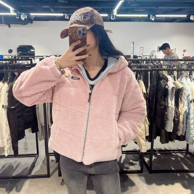 韓國 National Geographic Women's Reversible Fleece Hoodie Duck Down Jumper (鴨絨)【NG059】