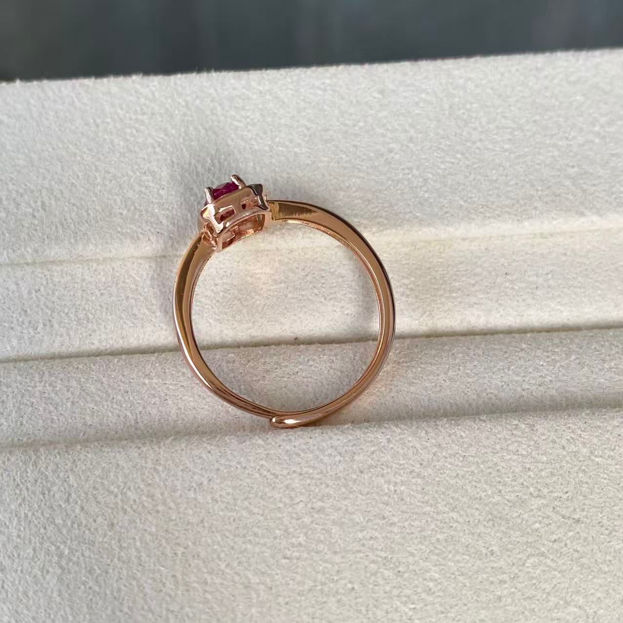 日本直送 天然紅寶石戒指【JS423】