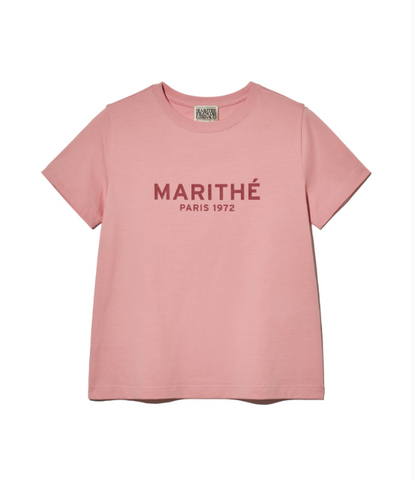 韓國 Marithe Francois Girbaud Women's REGULAR LOGO T-SHIRTS【MF598】