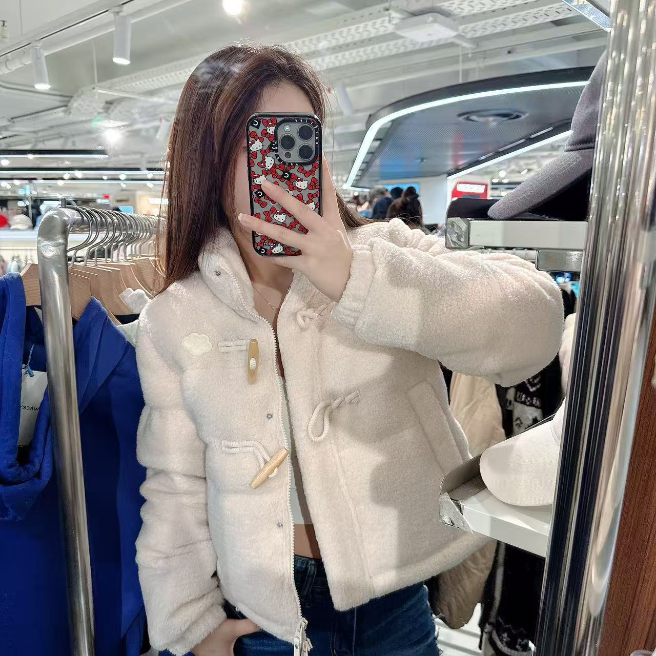 韓國 Wacky Willy Women's Fleece Toggle Short Down【WW112】