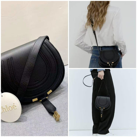 ChloeSmall Marcie Saddle Crossbody Bag 【YS79】
