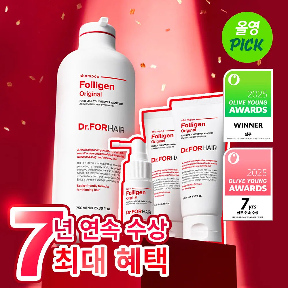 韓國 Dr.Forhair Polygen Bio-3 Shampoo 750ml + 100ml*2【TR002】