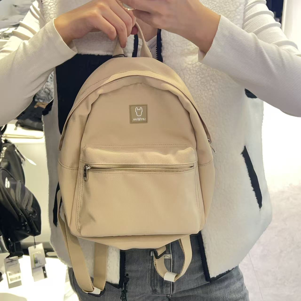 韓國 LifeWork Square Pocket Mini Backpack【LW048】