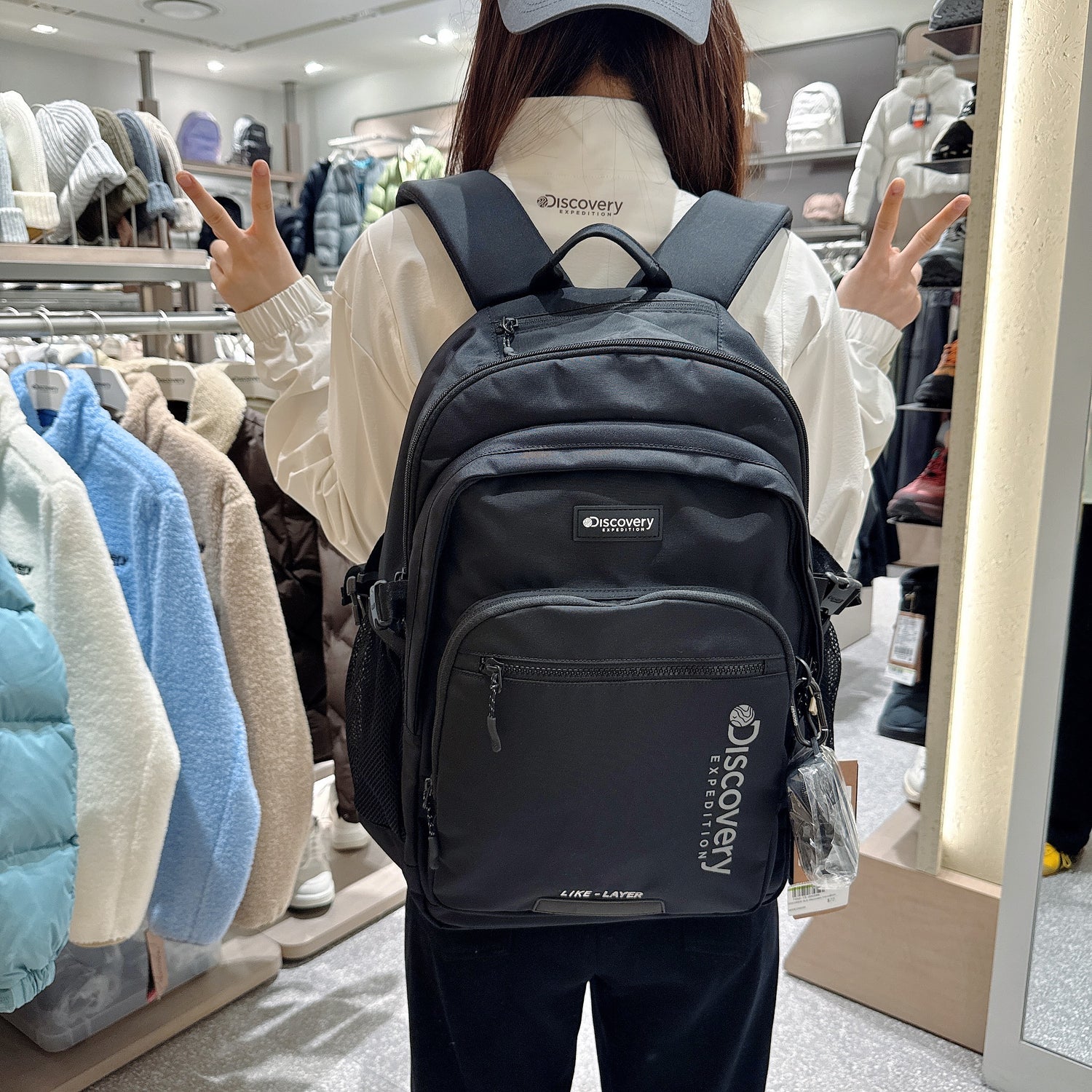 韓國 Discovery Like Air Layer Backpack【DY057】