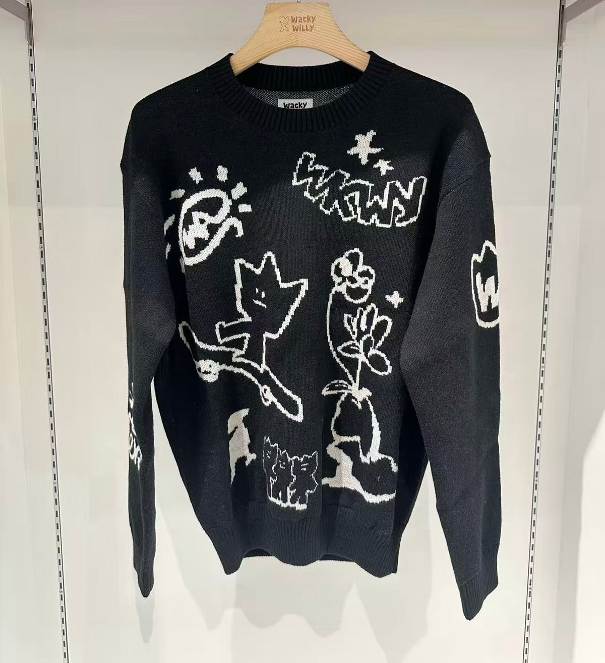 【現貨】韓國 Wacky Willy Jacquard pullover knit【WW103】