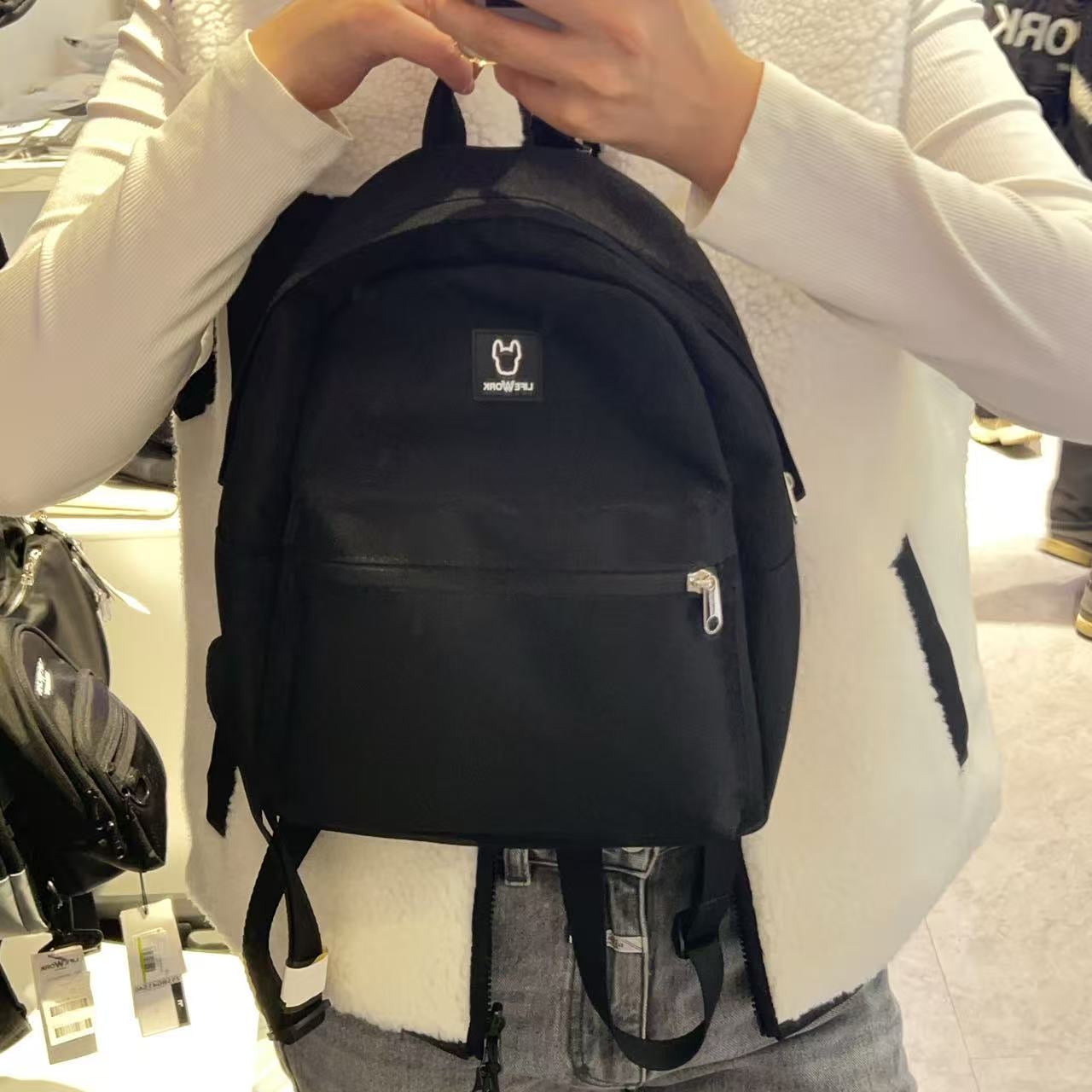 韓國 LifeWork Square Pocket Mini Backpack【LW048】