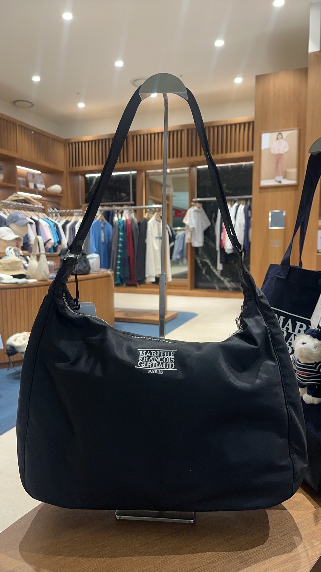 韓國 Marithe Francois Girbaud LASSIC LOGO NYLON CROSS BAG【MF420】