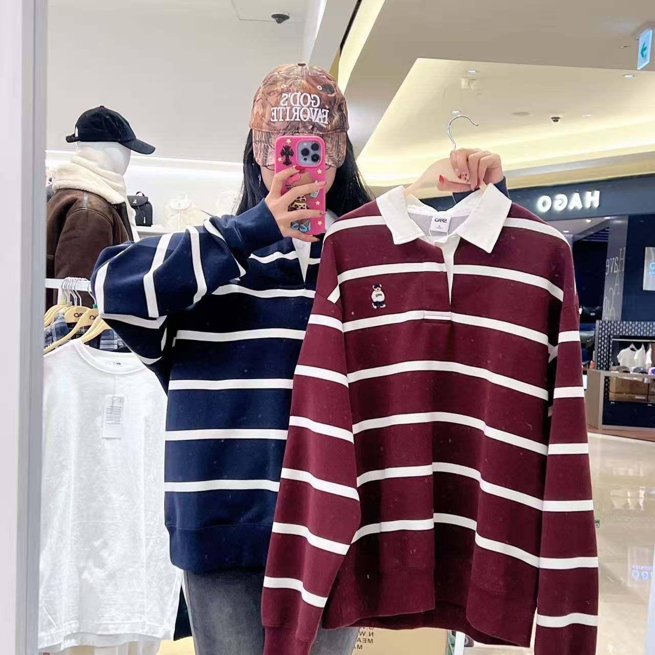 韓國 SPAO Rugby Sweatshirt【SP221】