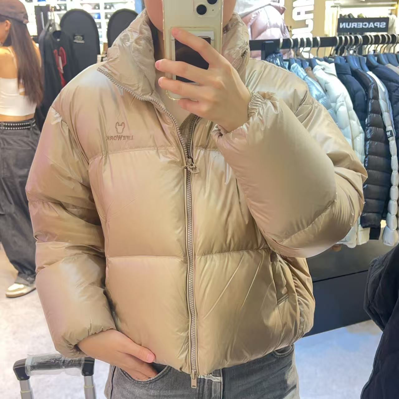 韓國 LifeWork Women's Soft Air High Neck Short Down Jumper (鴨絨)【LW011】