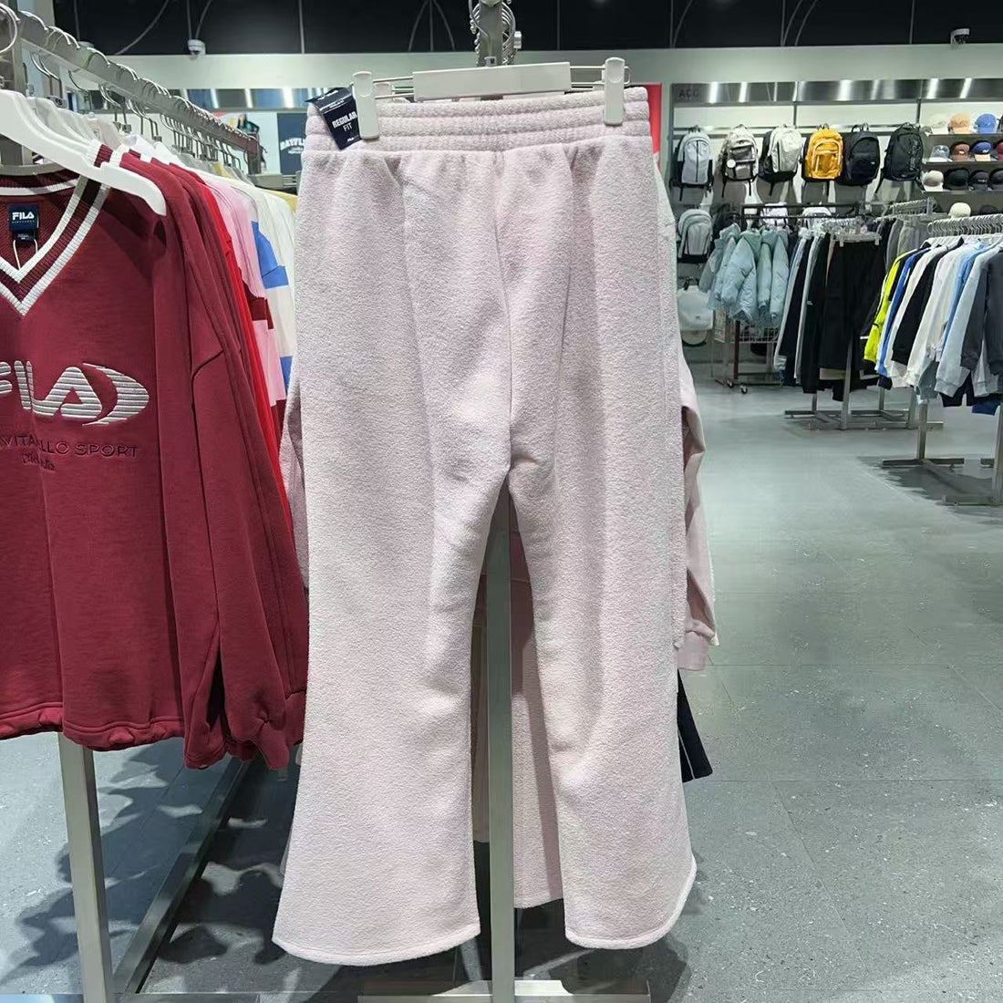 韓國 FILA CASA Tennis Fleece Terry Bootcut Pants【FA061】