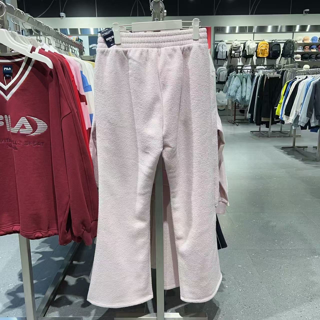 韓國 FILA CASA Tennis Fleece Terry Bootcut Pants【FA061】