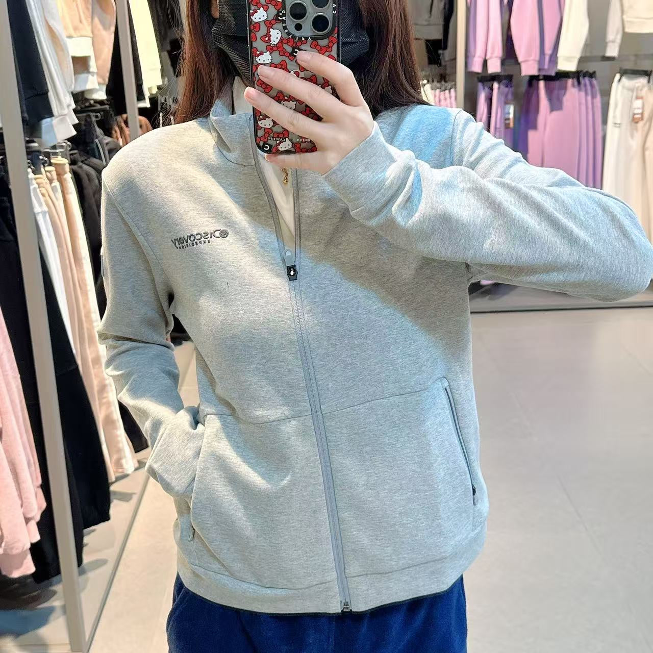 韓國 Discovery Cotton Touch High Neck Women's Training Jacket【DY159】