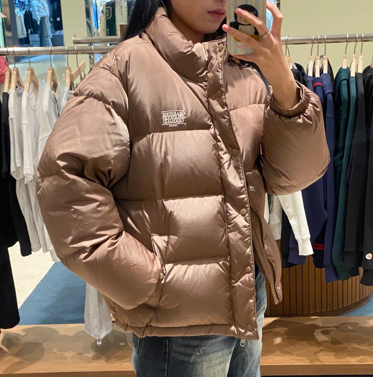 韓國 Marithe Francois Girbaud CLASSIC LOGO DUCK DOWN PUFFER【MF050】 - STT Mall HK 靚太網購