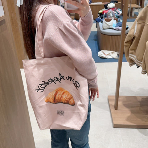 韓國 Marithe Francois Girbaud BREAD GRAPHIC ECO BAG【MF448】