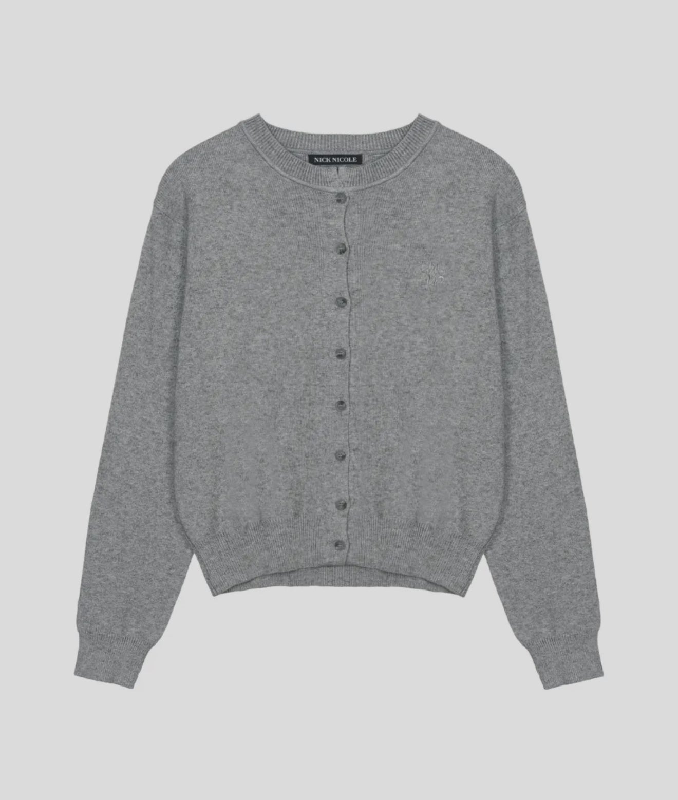 韓國 Nick Nicole CLASSIC ROUND KNIT CARDIGAN【NN107】