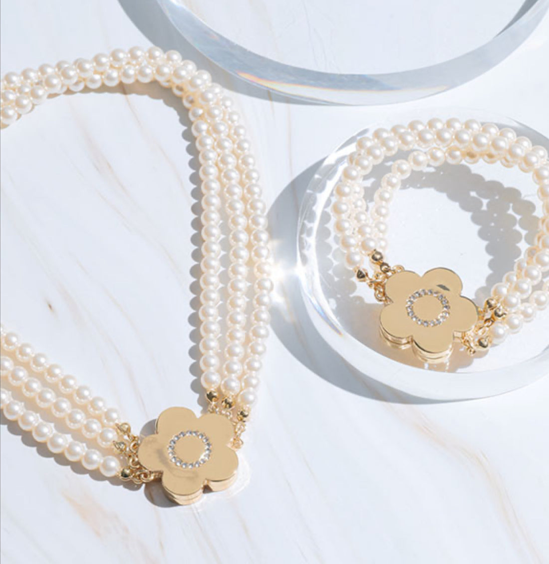 日本直送 Mary Quant Daisy Magnet Pearl (Gold)【SJ034】