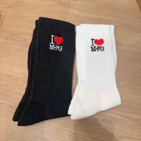 韓國 Marithe Francois Girbaud I LOVE MFG SOCKS (1pcs)【MF460】