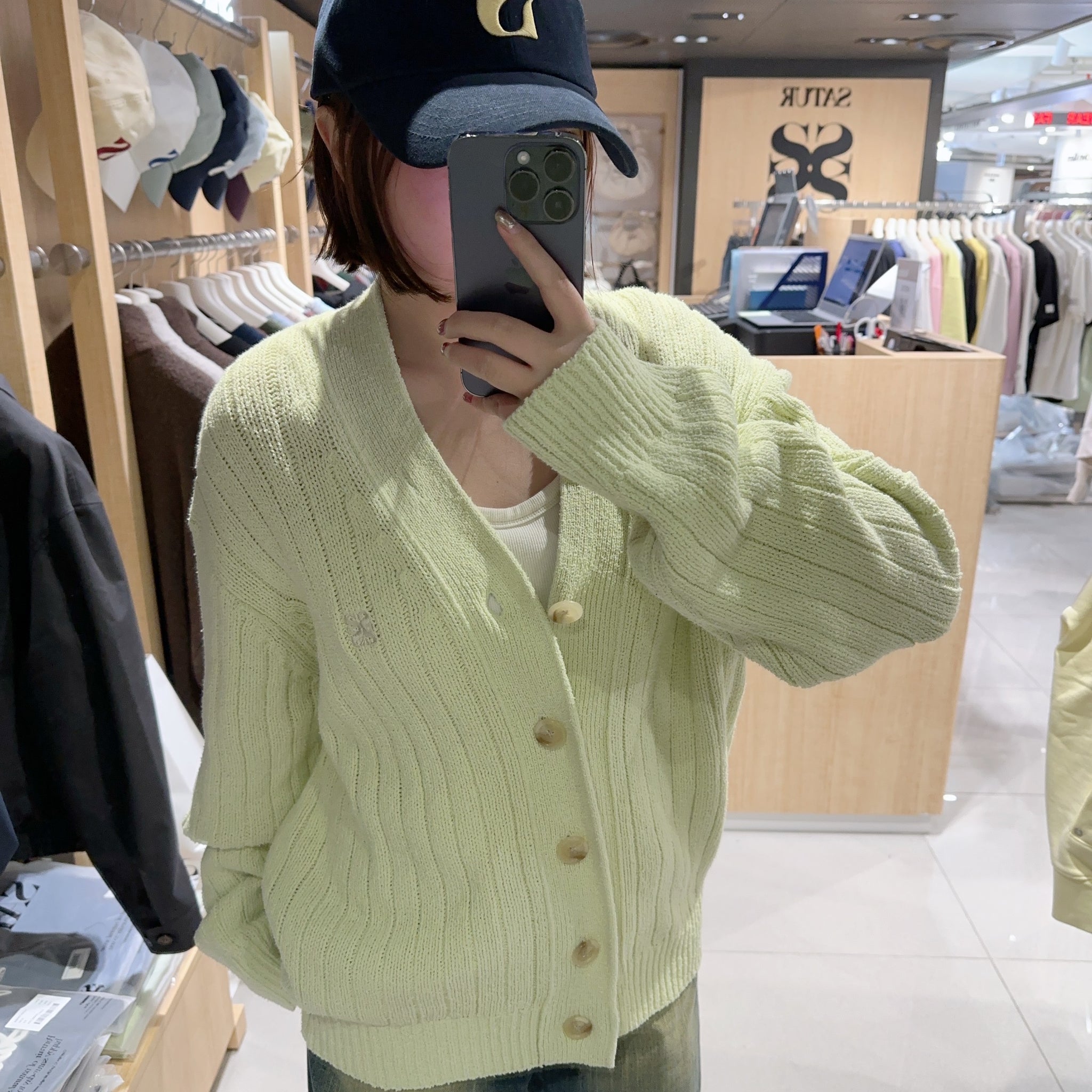 韓國 Satur Faro Over Size Boucle Cardigan【SR050】