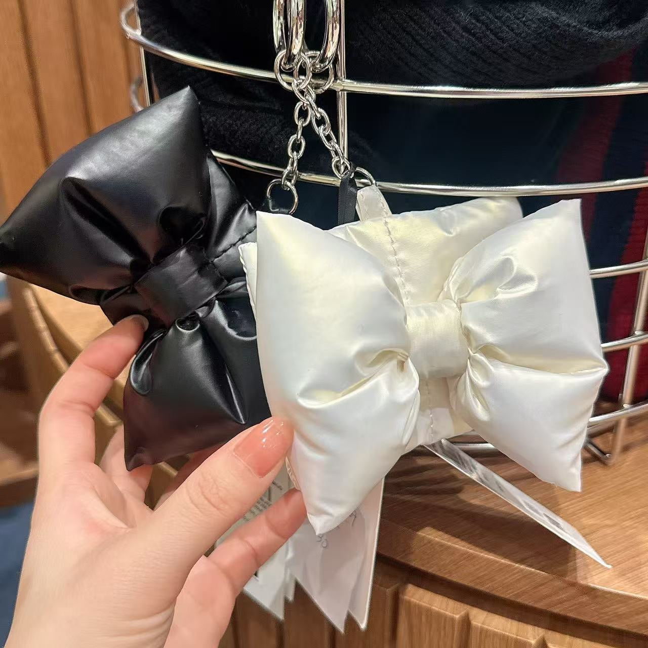 韓國 Marithe Francois Girbaud Padding Ribbon Pouch Keyring【MF784】