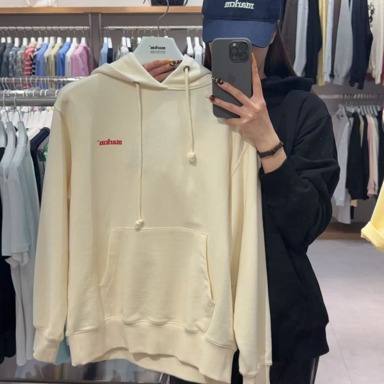 韓國 Markm HEART SLOGAN PULLOVER HOODIE【MA047】 - STT Mall HK 靚太網購