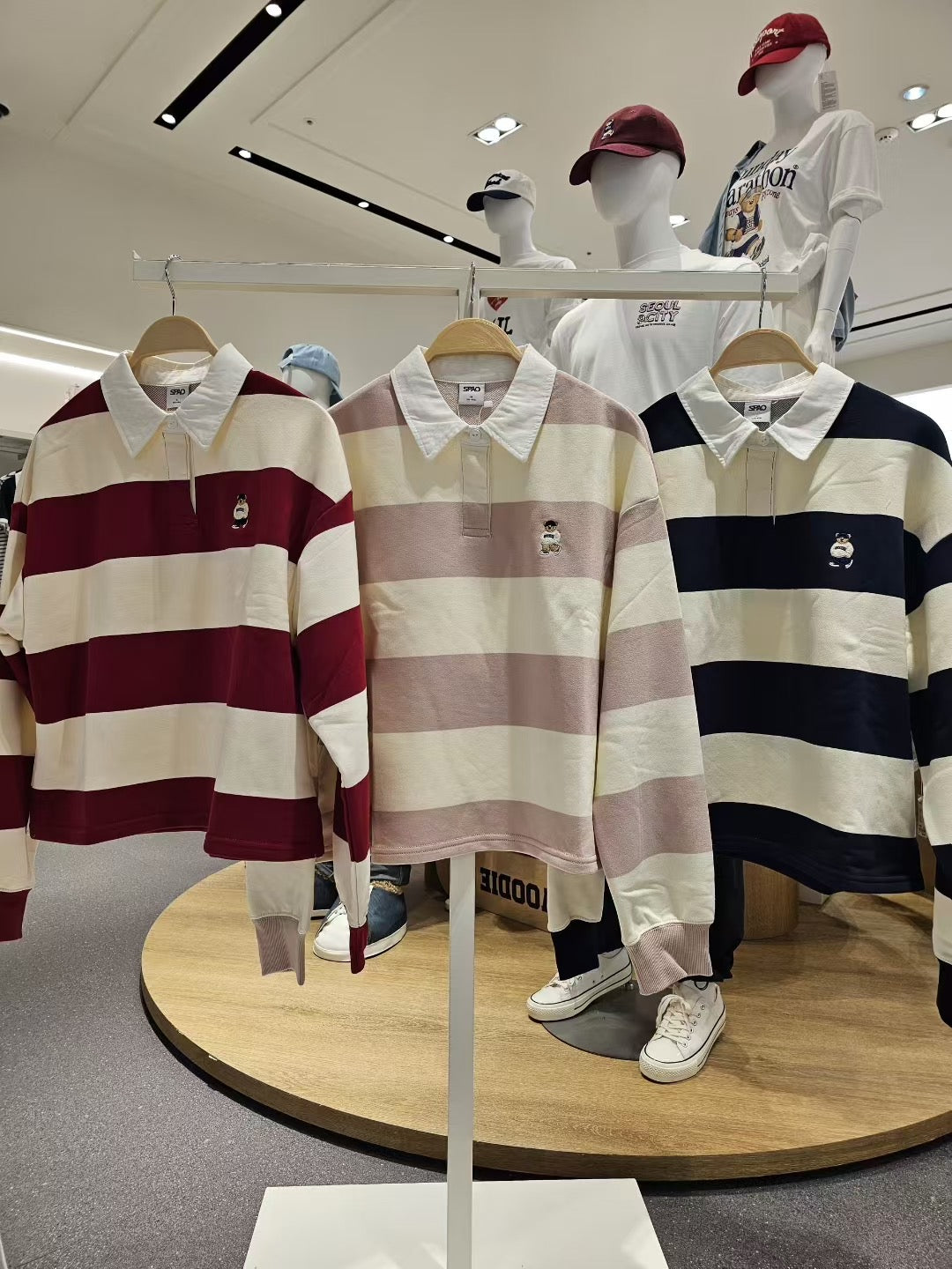 韓國 SPAO Rugby Crop Sweatshirt【SP215】