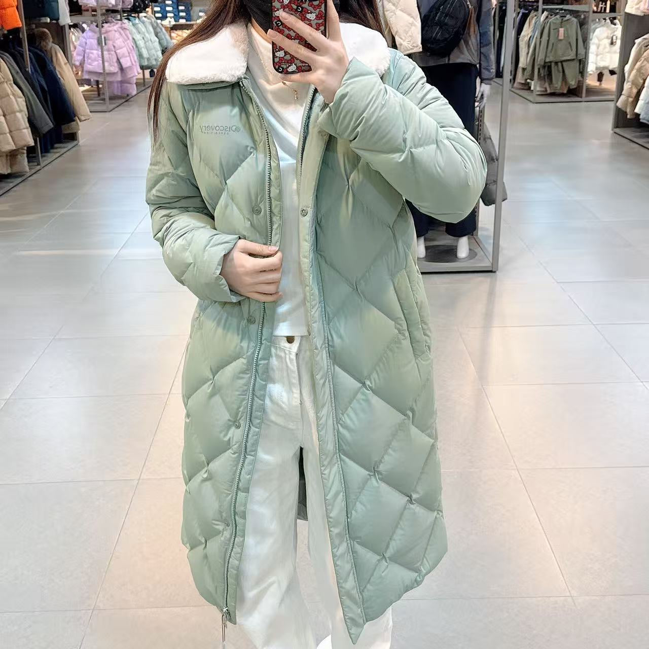 韓國 Discovery Women's Melrose Tube Lightweight Long Padding (鴨絨)【DY153】