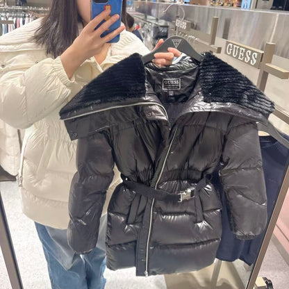 韓國 Guess Wide Fur Mid-Hip Glam Down (鴨絨)【GU019】