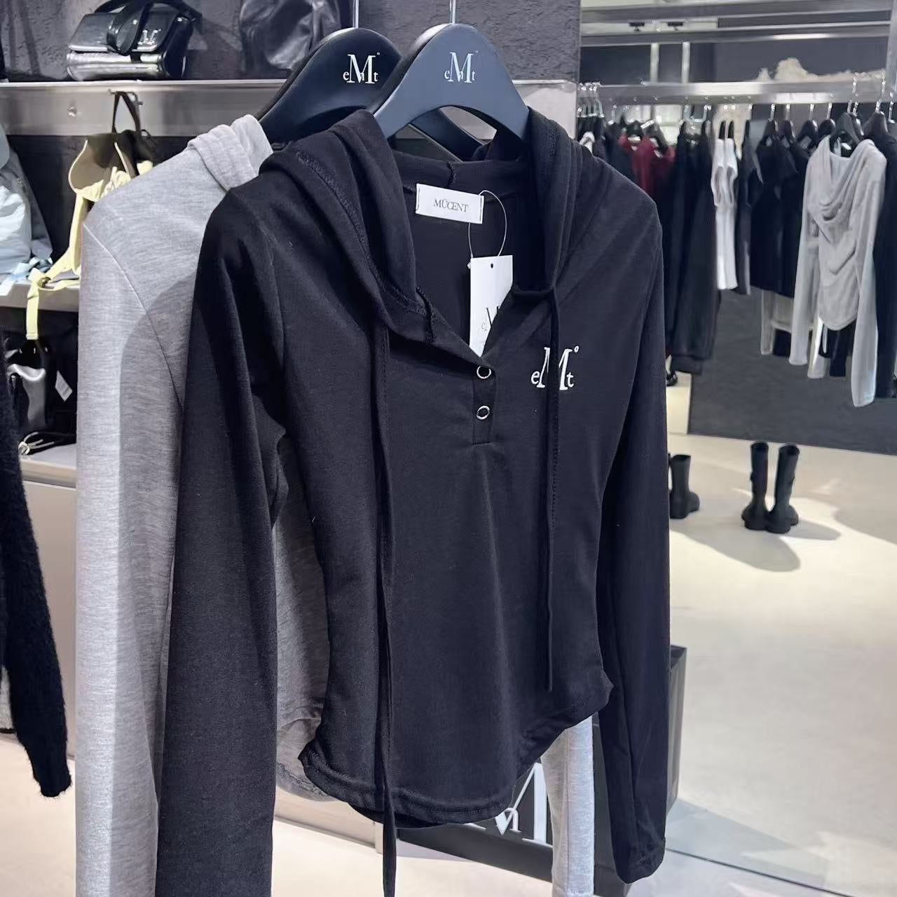 韓國 Mucent Ruen Signature Slim Hoodie【MU122】