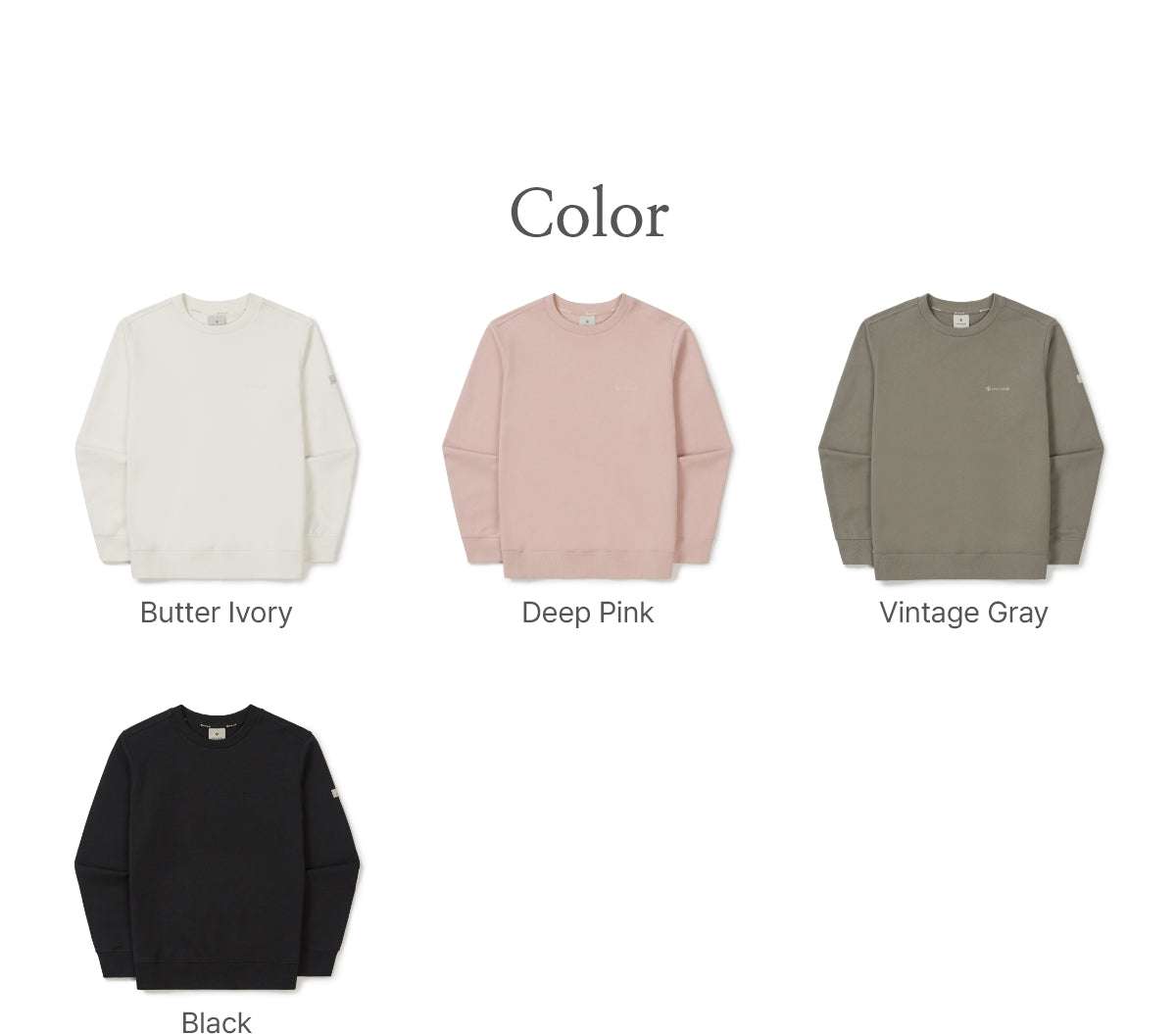 韓國 Snowpeak Women's Lago Sweatshirt【SN098】