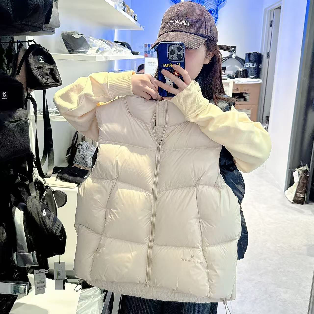 韓國 LifeWork Women's Soft Air High Neck Down Vest (鴨絨)【LW024】