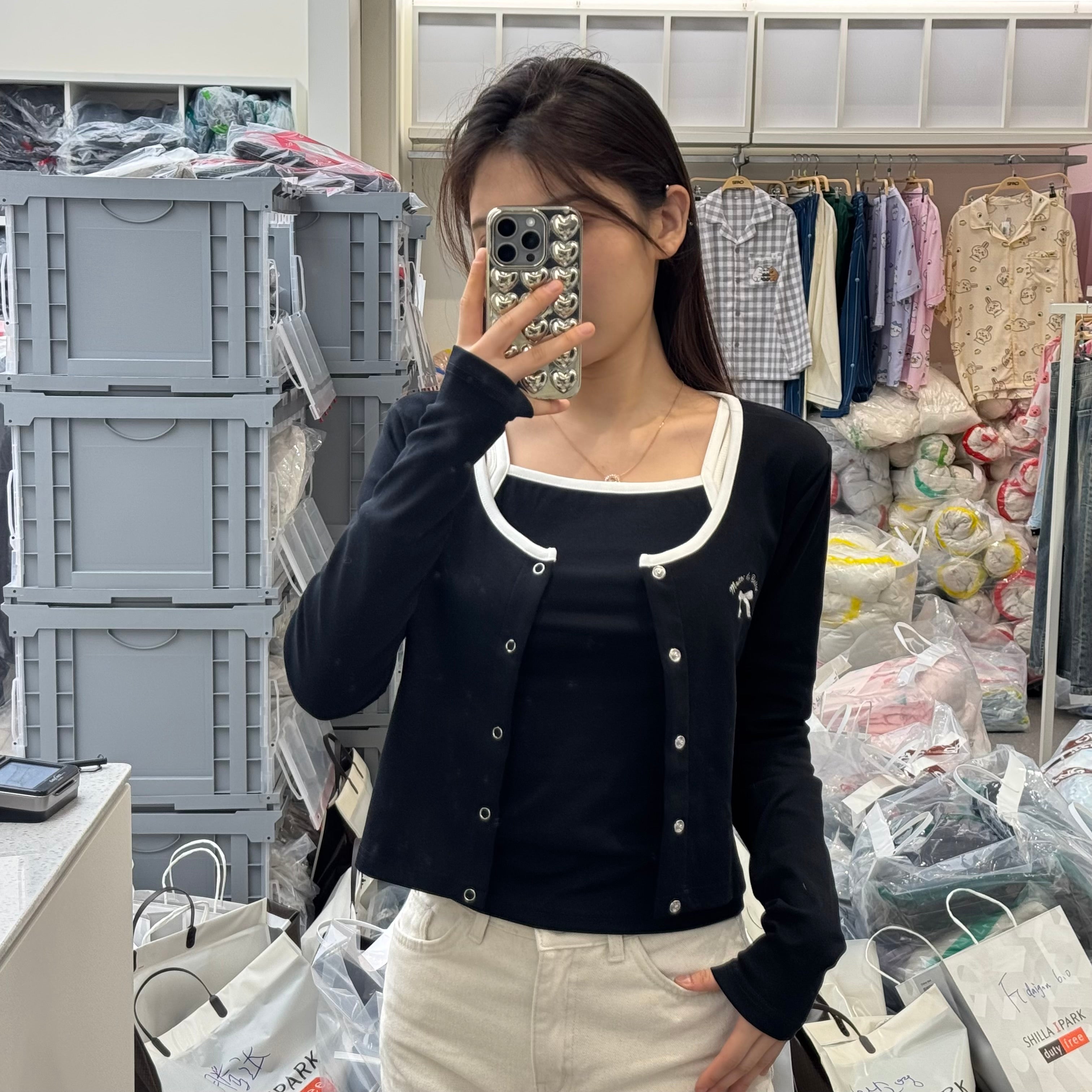 韓國 SPAO Ribbon Nashi Cardigan Set【SP050】 - STT Mall HK 靚太網購